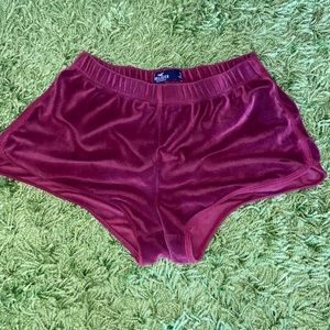 Hollister Gilly Hicks velvet sleep shorts